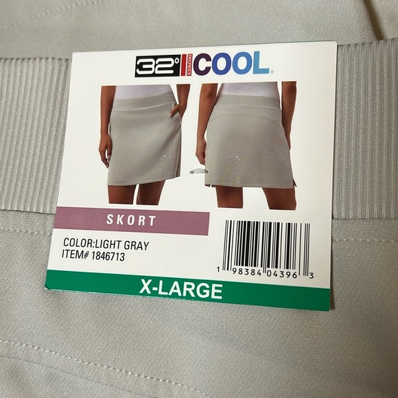 NWT 32 Degrees Women's Skort Light Gray skort - Picture 7 of 8